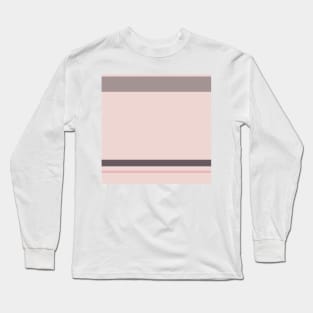 An enchanting hybrid of Wenge, Spanish Gray, Pale Pink and Soft Pink stripes. Long Sleeve T-Shirt